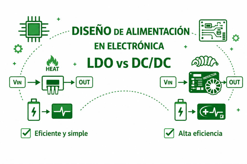 cabecera para articulo Diseño de alimentación en electrónica LDO vs DC/DC