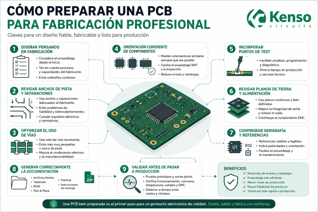 Esquema_como_preparar_pcb Resumen articulo Cómo preparar una PCB para fabricación profesional
