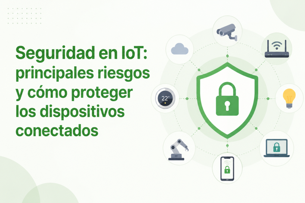 imagen de cabecera para articulo Seguridad en IoT: principales riesgos y cómo proteger los dispositivos conectados