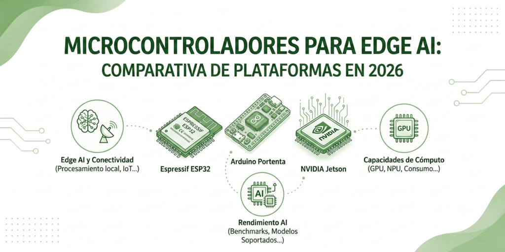 header_UpaaraEdgeAI imagen de cabecera para articulo Microcontroladores para Edge AI: comparativa de plataformas en 2026