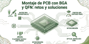 imagen de cabecera para articulo Montaje de PCB con BGA y QFN: retos y soluciones