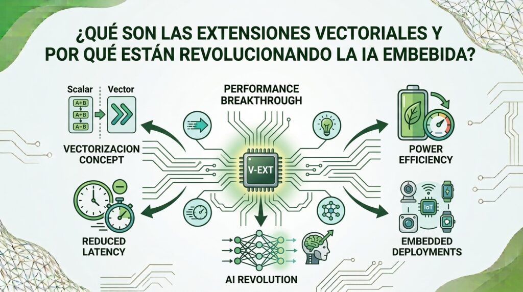 Imagen de cabecera para articulo ¿Qué son las extensiones vectoriales y por qué están revolucionando la IA embebida?