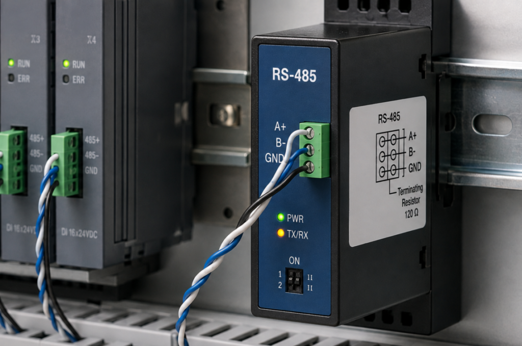 Ejemplo de dispositivo con RS-485