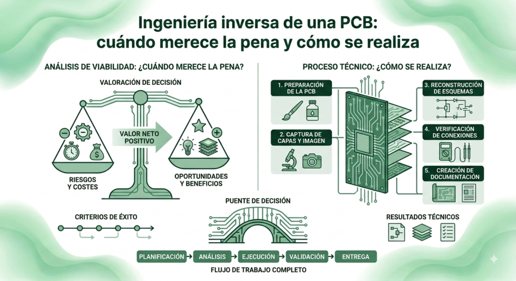 header_ingenieria inversa imagen de cabecera para articulo Ingeniería inversa de una PCB: cuándo merece la pena y cómo se realiza