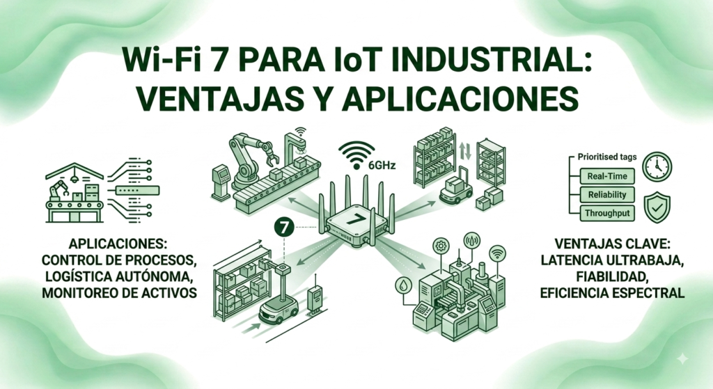 Imagen de cabecera para articulo Wi-Fi 7 para IoT industrial: ventajas y aplicaciones
