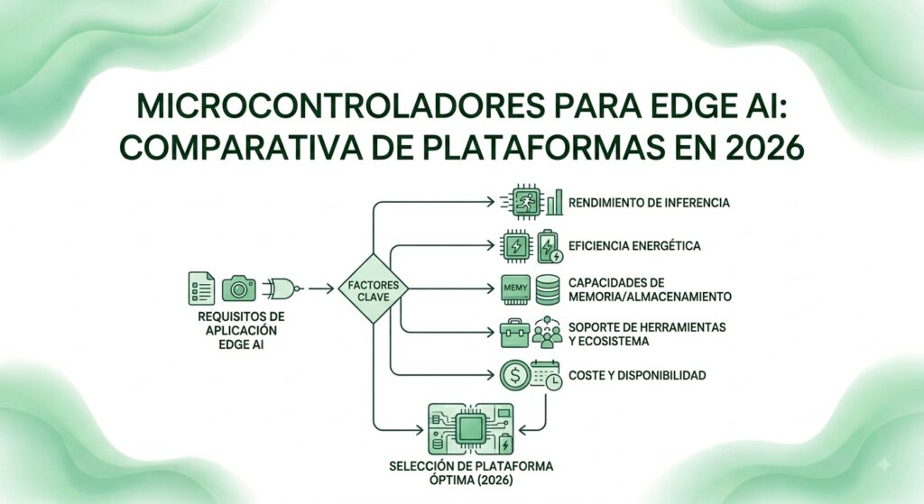 imagen de cabecera para articulo Microcontroladores para Edge AI: comparativa de plataformas en 2026